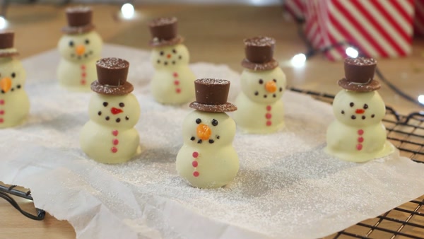 Sweet chocolate snowman